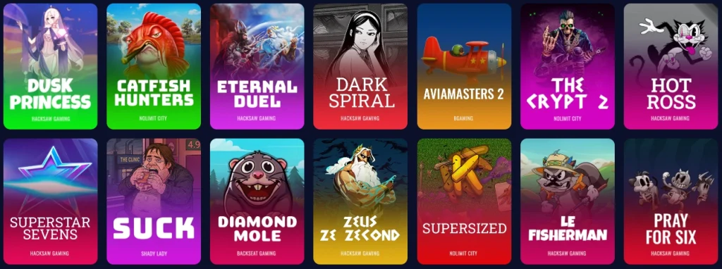 Vorschau der Affiliate-Landingpage von Spinanzia casino